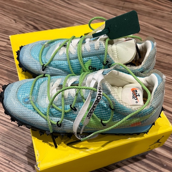 Nike X Off-White Waffle Racer SP Vivid Sky size 7 - Picture 6 of 10